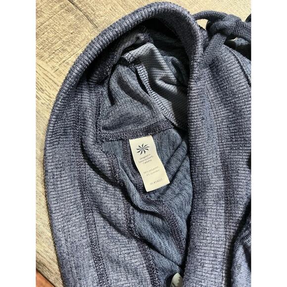 Athleta Heathered Blue Downplay Shortie with Drawstring Waist and Pockets, XS - Picture 6 of 6